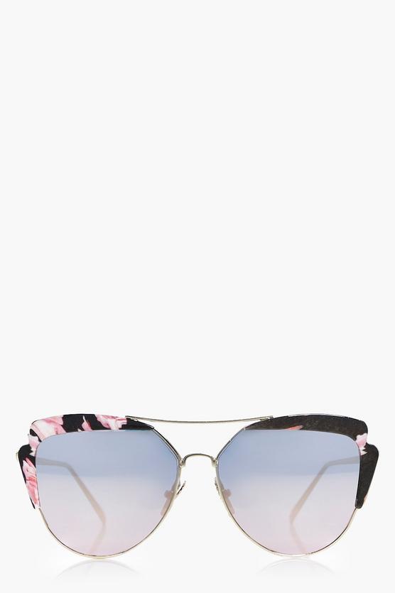 Sarah Contrast Lense Cat Eye Sunglasses